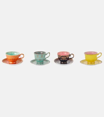 Grandpa set of 4 teacups and saucers | Polspotten