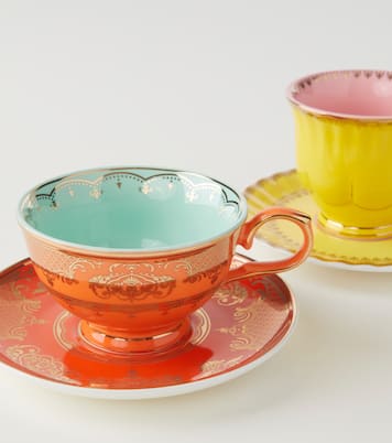 Grandpa set of 4 teacups and saucers | Polspotten