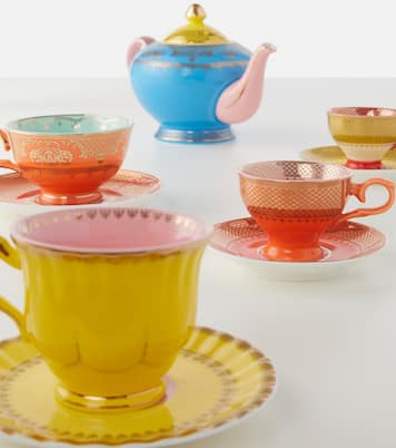 Grandpa set of 4 teacups and saucers | Polspotten