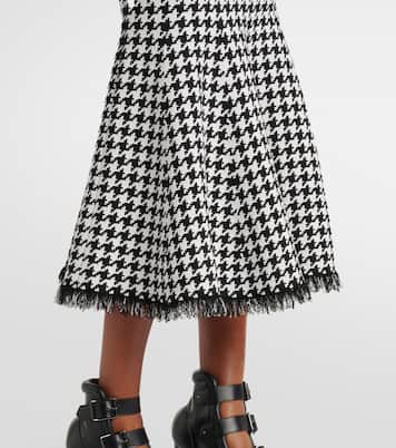 Gonna midi pied-de-poule | McQueen