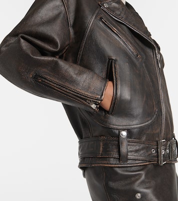 Giacca biker in pelle | McQueen
