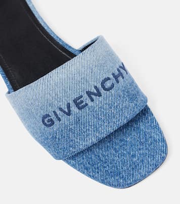 Mules en jean à logo | Givenchy