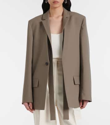 Deconstructed belted blazer | Róhe