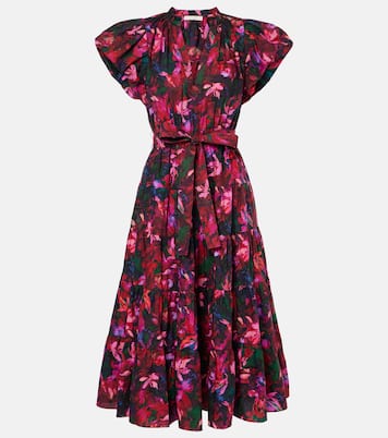 Abito midi Ottilie in cotone con stampa | Ulla Johnson