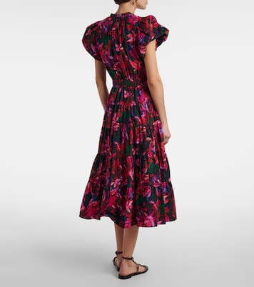 Abito midi Ottilie in cotone con stampa | Ulla Johnson