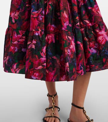 Abito midi Ottilie in cotone con stampa | Ulla Johnson