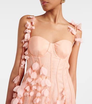 Midikleid Dawning aus Leinen und Seide | Zimmermann