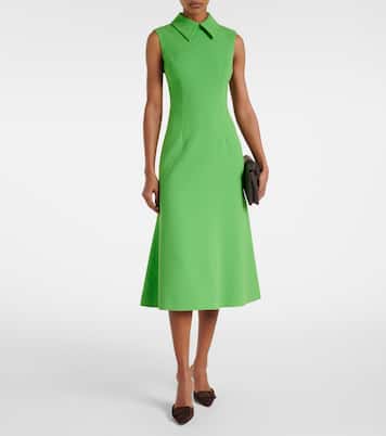 Leontine wool crêpe midi dress | Emilia Wickstead