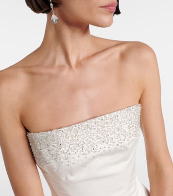 Top bustier Evie à perles fantaisie | Clio Peppiatt