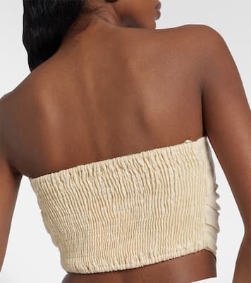 Antibes strapless linen top | Faithfull