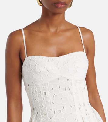 Kittiya broderie anglaise cotton midi dress | Simkhai