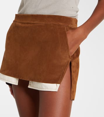Fog suede miniskirt | Rick Owens