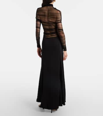 Uma semi-sheer maxi dress | Christopher Esber