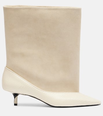Tourni leather and suede ankle boots | Jacquemus