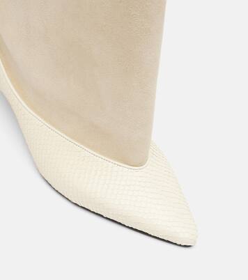 Tourni leather and suede ankle boots | Jacquemus