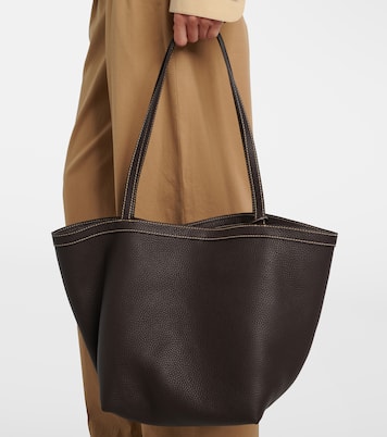 Park Large leather tote bag | The Row