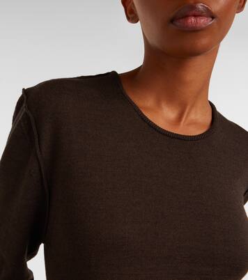 Trompe l'oeil wool-blend sweater | Lemaire