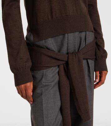 Trompe l'oeil wool-blend sweater | Lemaire