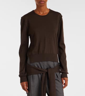 Trompe l'oeil wool-blend sweater | Lemaire