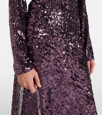 Top mit Pailletten | Rabanne