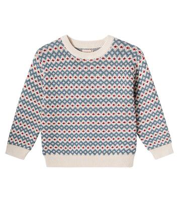 Harlow jacquard cotton sweater | Wheat
