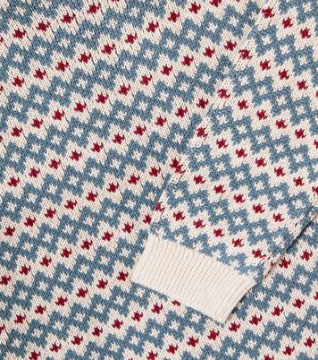 Harlow jacquard cotton sweater | Wheat