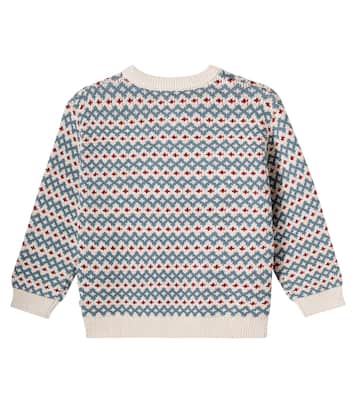 Harlow jacquard cotton sweater | Wheat