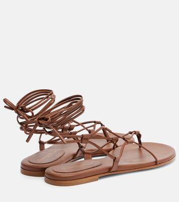 Sandalias gladiador de piel | Gianvito Rossi