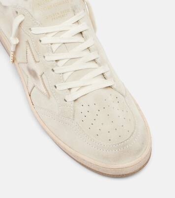 Ball Star shearling-trimmed suede sneakers | Golden Goose