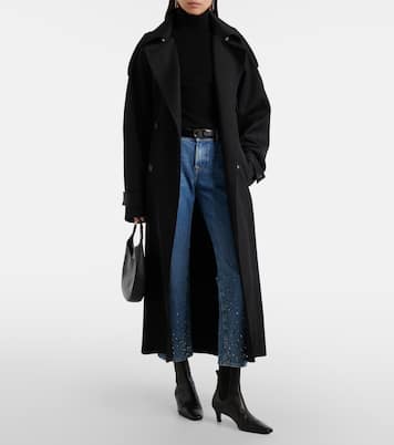 Straight Cropped-Jeans Calie mit Kristallen | 7 For All Mankind