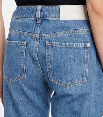 Straight Cropped-Jeans Calie mit Kristallen | 7 For All Mankind