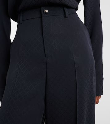 Weite Mid-Rise-Hose GG | Gucci