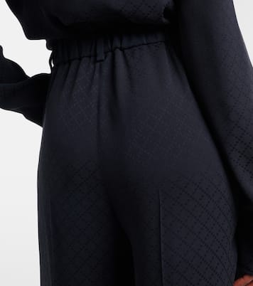 Weite Mid-Rise-Hose GG | Gucci