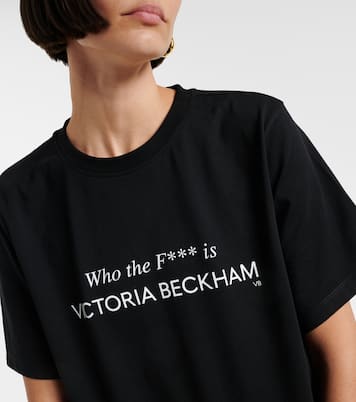 Printed cotton jersey T-shirt | Victoria Beckham