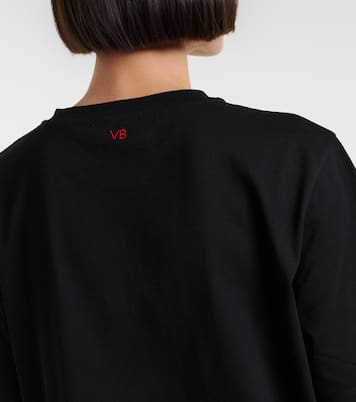 Printed cotton jersey T-shirt | Victoria Beckham