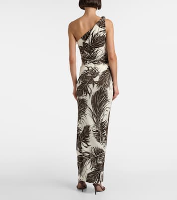 One-Shoulder-Maxikleid aus Jersey | Oscar de la Renta