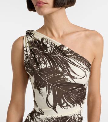 One-Shoulder-Maxikleid aus Jersey | Oscar de la Renta