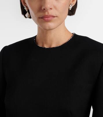 Crystal and faux pearl-embellished earrings | Givenchy