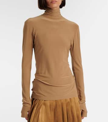 Jersey turtleneck top | Norma Kamali