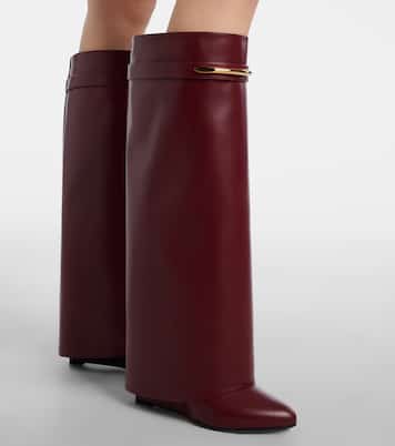 Shark 95 leather knee-high boots | Givenchy