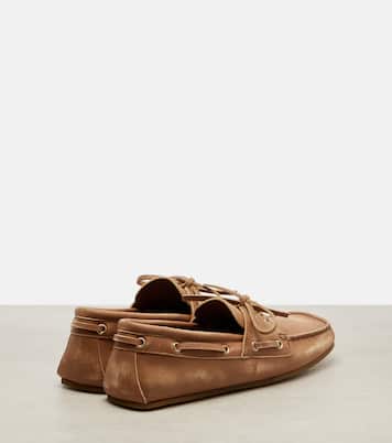 GG leather boat shoes | Gucci