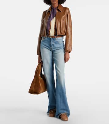 GG leather boat shoes | Gucci