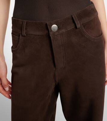 Pantalon ample Milo en daim | Nour Hammour