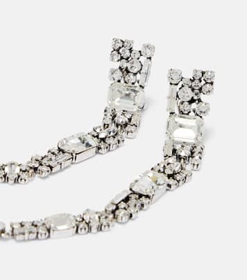 Pendientes de clip con cristales | Saint Laurent