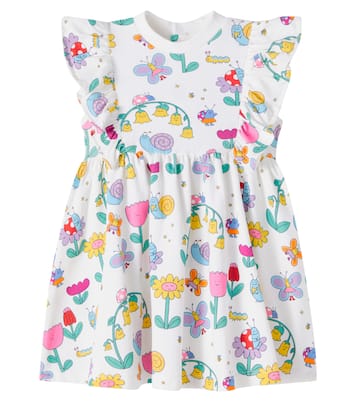 Baby Bug House cotton-blend jersey dress | Stella McCartney Kids