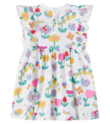 Baby Bug House cotton-blend jersey dress | Stella McCartney Kids