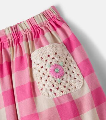 Pantaloni Anais in misto cotone con crochet | Bebe Organic