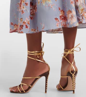 Metallic leather sandals | Gianvito Rossi