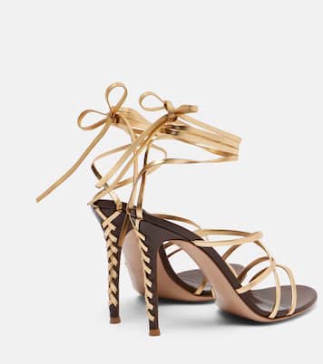 Metallic leather sandals | Gianvito Rossi