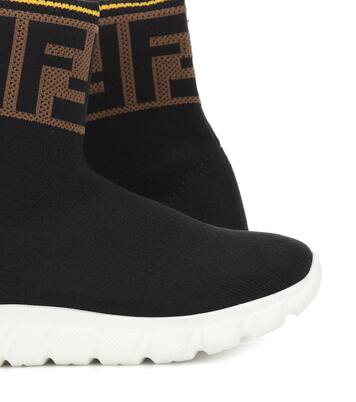 Jor Boy high-top sock sneakers | Fendi Kids